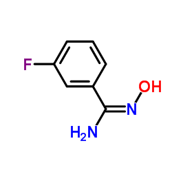 3-fluoro-N'-hydroxybenzenecarboximidamide structure