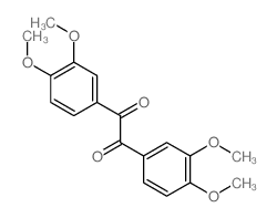1,2-Ethanedione,1,2-bis(3,4-dimethoxyphenyl)-结构式