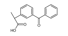 (2R)-2-(3-Benzoylphenyl)propanoic acid结构式