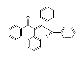 3-(2,3-diphenylazirin-2-yl)-1,2-diphenylprop-2-en-1-one Structure