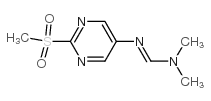 N,N-DIMETHYL-N'-(2-(METHYLSULFONYL)PYRIMIDIN-5-YL)FORMIMIDAMIDE Structure