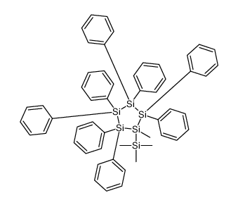 trimethyl-(1-methyl-2,2,3,3,4,4,5,5-octakis-phenylpentasilolan-1-yl)silane Structure
