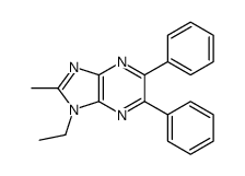 3-ethyl-2-methyl-5,6-diphenylimidazo[4,5-b]pyrazine结构式