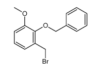 1-(bromomethyl)-3-methoxy-2-phenylmethoxybenzene结构式