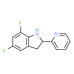 1H-Indole,5,7-difluoro-2,3-dihydro-2-(2-pyridinyl)-(9CI)结构式