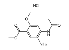 Methyl 2-methoxy 4-acetamino 5-amino benzoate hydrochloride结构式