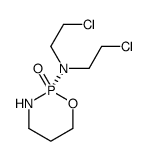 (R)-2-[Bis(2-chloroethyl)amino]tetrahydro-2H-1,3,2-oxazaphosphorine 2-oxide Structure