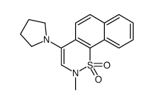 2-methyl-4-pyrrolidin-1-ylbenzo[h][1,2]benzothiazine 1,1-dioxide Structure