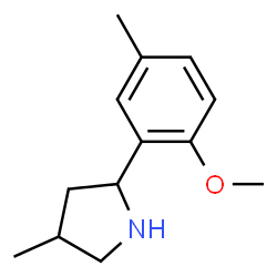 Pyrrolidine, 2-(2-methoxy-5-methylphenyl)-4-methyl- (9CI) Structure