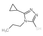 3-cyclopropyl-4-propyl-1H-1,2,4-triazole-5-thione Structure