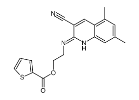 2-Thiophenecarboxylicacid,2-[(3-cyano-5,7-dimethyl-2-quinolinyl)amino]ethylester(9CI)结构式