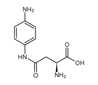 L-aspartic acid β-amide of p-phenylenediamine结构式
