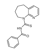 5,6,7,8-tetrahydro-pyrido[2,3-b]azepine-9-carbothioic acid benzoylamide Structure