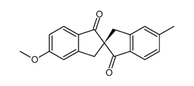 (2S)-5'-methoxy-5-methyl-2,2'-spirobi[3H-indene]-1,1'-dione结构式
