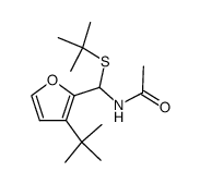 N-[(3-tert-Butyl-furan-2-yl)-tert-butylsulfanyl-methyl]-acetamide结构式
