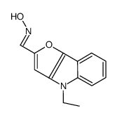 N-[(4-ethylfuro[3,2-b]indol-2-yl)methylidene]hydroxylamine Structure