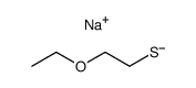 Sodium; 2-ethoxy-ethanethiolate结构式