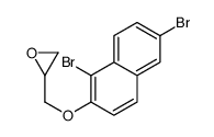 2-[(1,6-dibromonaphthalen-2-yl)oxymethyl]oxirane Structure