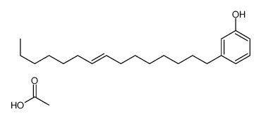 acetic acid,3-pentadec-8-enylphenol Structure