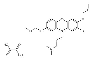 [3-(2-chloro-3,8-bis-methoxymethoxy-phenothiazin-10-yl)-propyl]-dimethyl-amine, oxalate (1:1)结构式