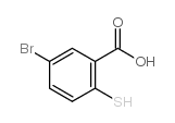 5-溴-2-疏基苯甲酸结构式