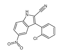 3-(2-chlorophenyl)-5-nitro-1H-indole-2-carbonitrile Structure