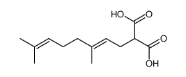 (3,7-dimethyl-octa-2,6-dienyl)-malonic acid Structure