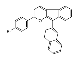2-(4-bromophenyl)-9-(3,4-dihydronaphthalen-2-yl)indeno[2,1-b]pyran Structure
