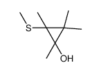 1,2,2,3-tetramethyl-3-methylsulfanylcyclopropan-1-ol结构式