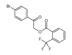 [2-(4-bromophenyl)-2-oxoethyl] 2-(trifluoromethyl)benzoate Structure