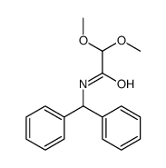 N-benzhydryl-2,2-dimethoxyacetamide结构式