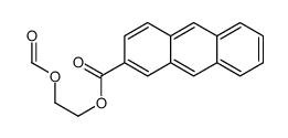 2-formyloxyethyl anthracene-2-carboxylate Structure