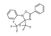 2,5-diphenyl-3,3-bis(trifluoromethyl)-1,2,4-oxadiazole结构式