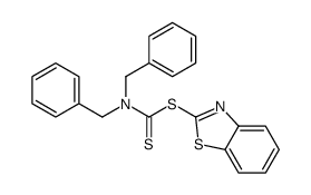 1,3-benzothiazol-2-yl N,N-dibenzylcarbamodithioate结构式