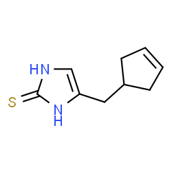 2H-Imidazole-2-thione,4-(3-cyclopenten-1-ylmethyl)-1,3-dihydro- structure