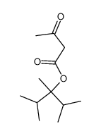 2,3,4-trimethyl-3-pentyl 3-oxobutanoate Structure