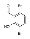 3,6-dibromo-2-hydroxybenzaldehyde结构式