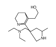 2-[2-[[5-(diethylamino)pentan-2-ylamino]methyl]-1-azabicyclo[2.2.2]octan-3-yl]ethanol Structure