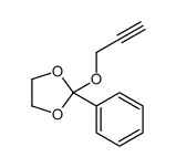 2-phenyl-2-prop-2-ynoxy-1,3-dioxolane结构式