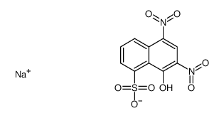 8-Hydroxy-5,7-dinitronaphthalene-1-sulfonic acid sodium salt结构式