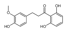 1-(2,6-dihydroxyphenyl)-3-(4-hydroxy-3-methoxyphenyl)propan-1-one结构式