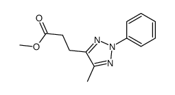 methyl 3-(5-methyl-2-phenyltriazol-4-yl)propanoate结构式
