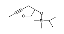 (2S)-2-[tert-butyl(dimethyl)silyl]oxyhex-4-ynal Structure