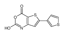 6-thiophen-3-yl-1H-thieno[3,2-d][1,3]oxazine-2,4-dione结构式