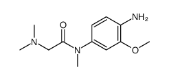 N-(4-amino-3-methoxyphenyl)-2-(dimethylamino)-N-methylacetamide结构式