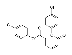 bis(4-chlorophenyl) hexa-2,4-dienedioate结构式