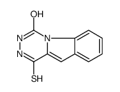 1-sulfanylidene-2,3-dihydro-[1,2,4]triazino[4,5-a]indol-4-one结构式