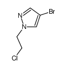4-Bromo-1-(2-chloroethyl)-1H-pyrazole structure