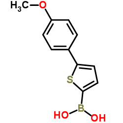 (5-(4-methoxyphenyl)thiophen-2-yl)boronic acid Structure