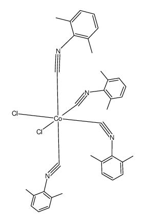 cobalt(Cl)2(2,6-xylyl isocyanide)4 Structure